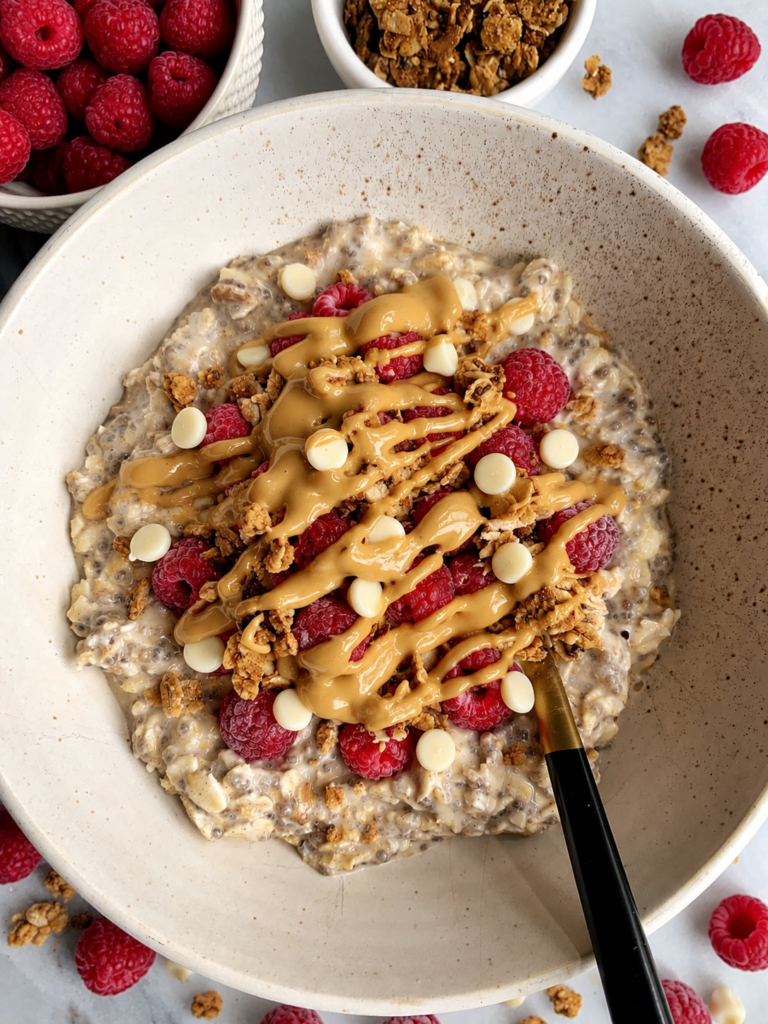 Raspberry Overnight Oats