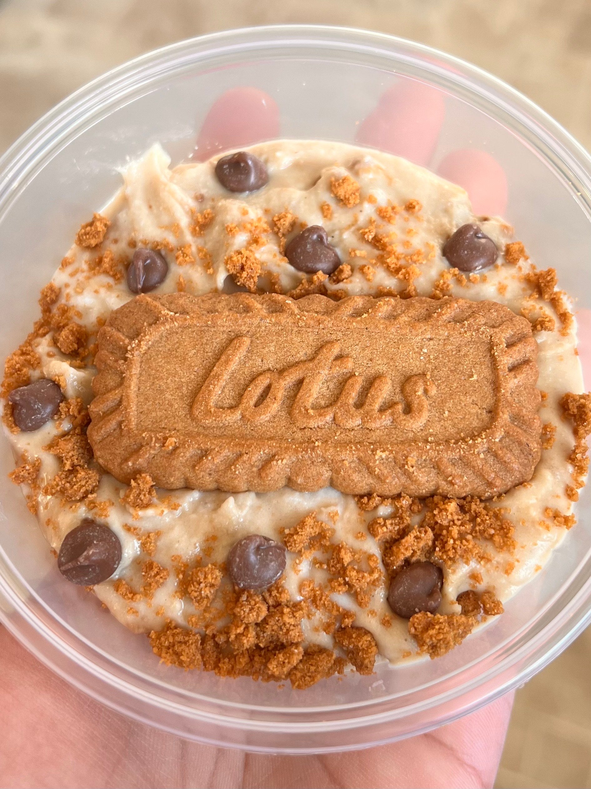 Biscoff Protein Cookie dough