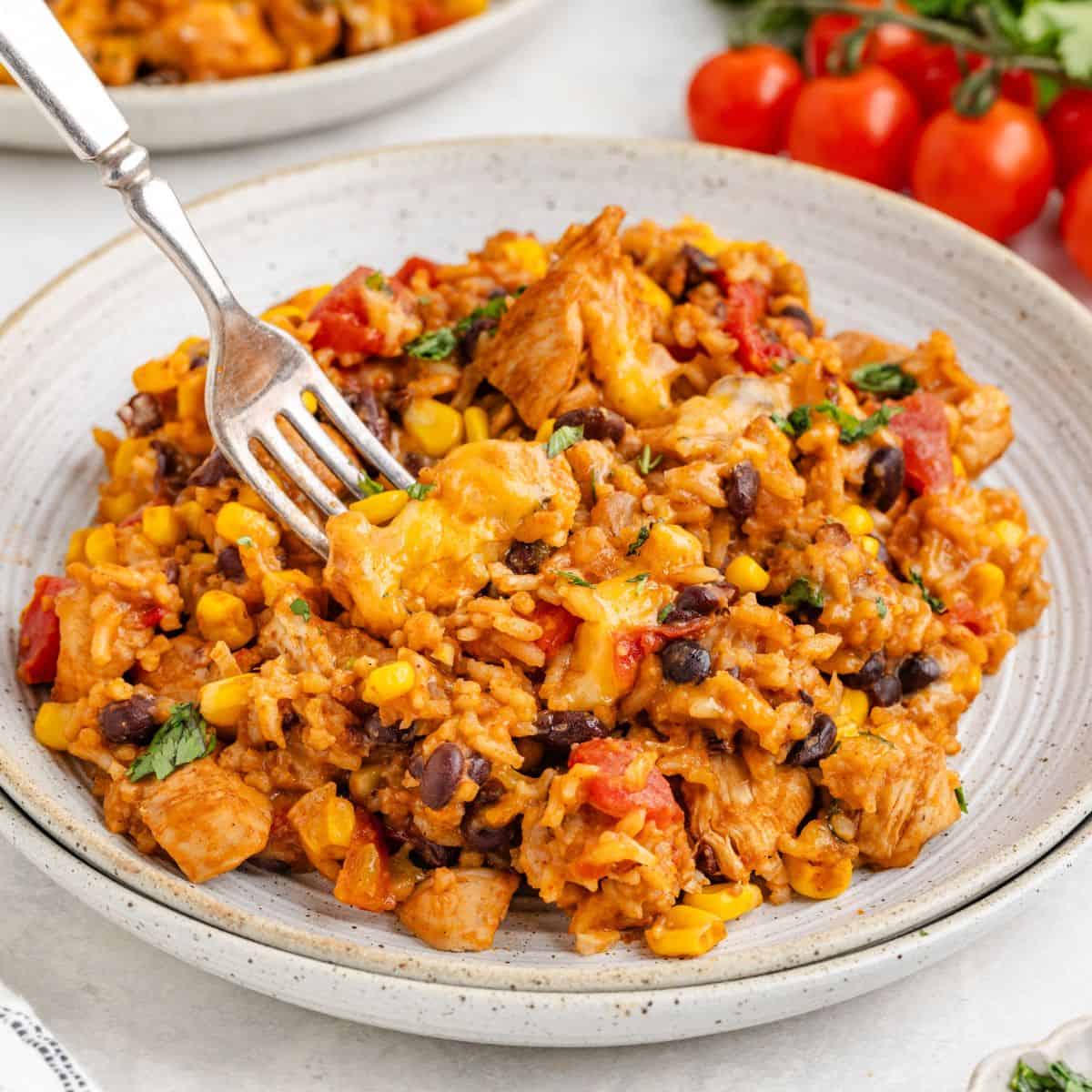 Mexican Chicken Rice Cazuela With Peppers